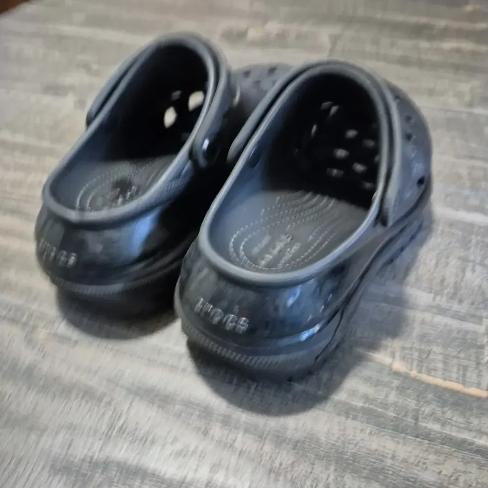 Crocs Mega Crush Clogs Black Unisex Men 4 Womens 6 Platform Shoes Slip On Garden